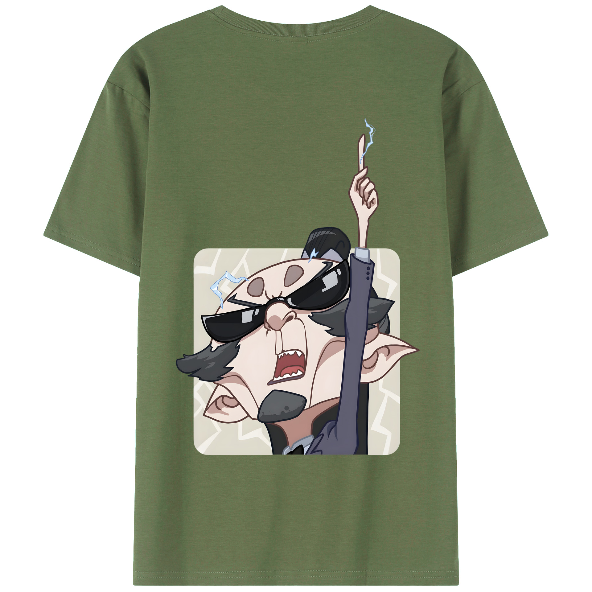 （画像用） Ne Zha 2 ナタ 魔童の大暴れ 綿100％ メンズ半袖Tシャツ（バックプリント） 通気性